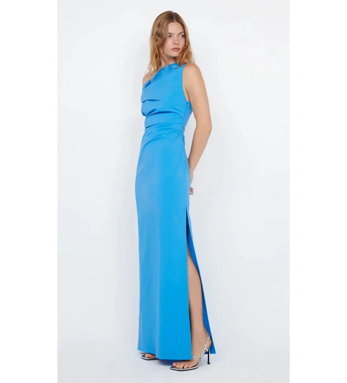Bec & Bridge Angelina Asym Maxi Dress in Mid Blue Size 8 photo 3
