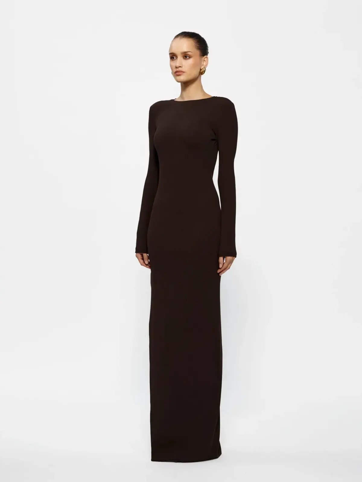 Effie Kats Indie Gown in Coffee Size 8 photo 2
