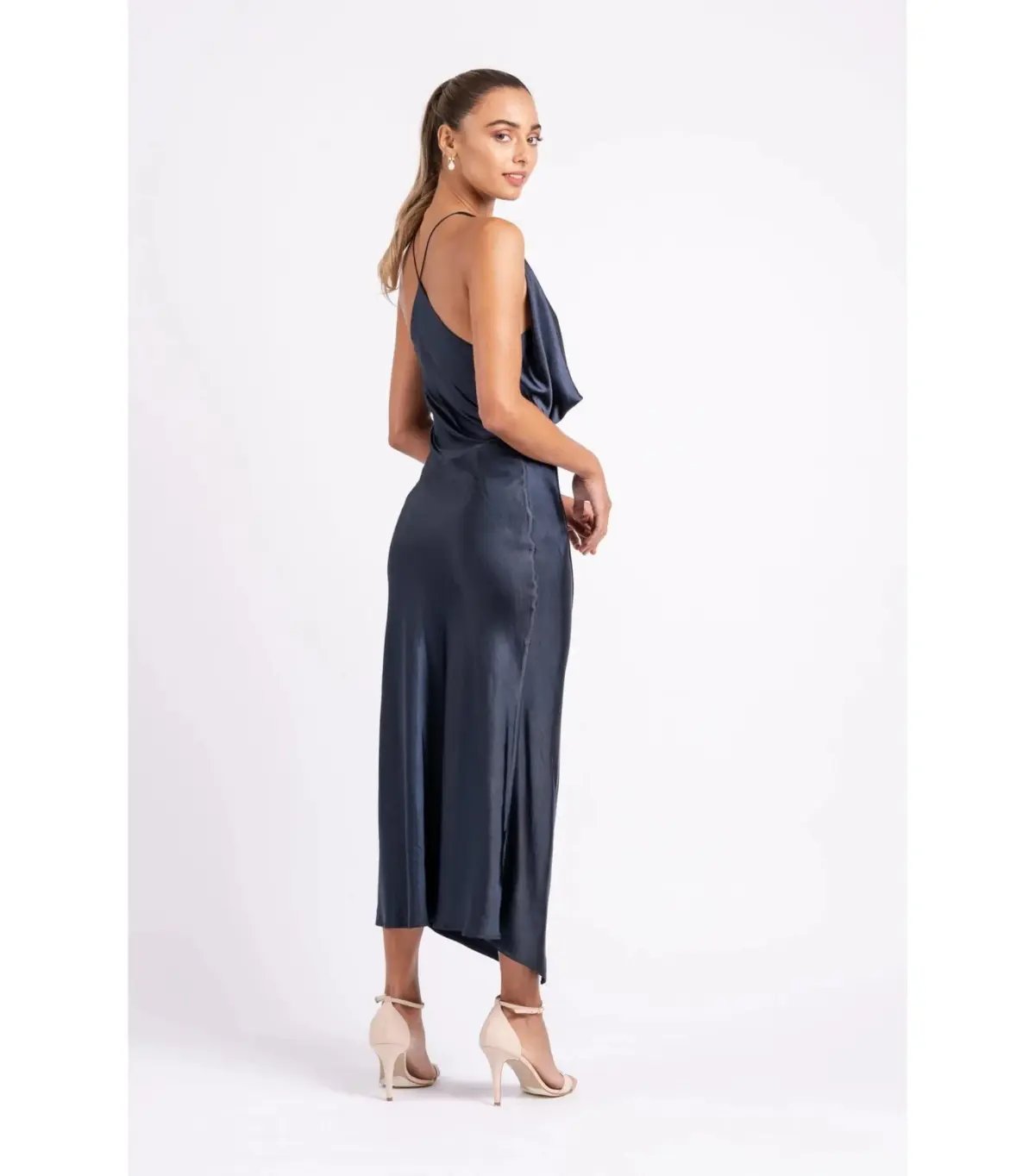 One Fell Swoop Muse Midi Dress Navy Size AU 10 photo 4