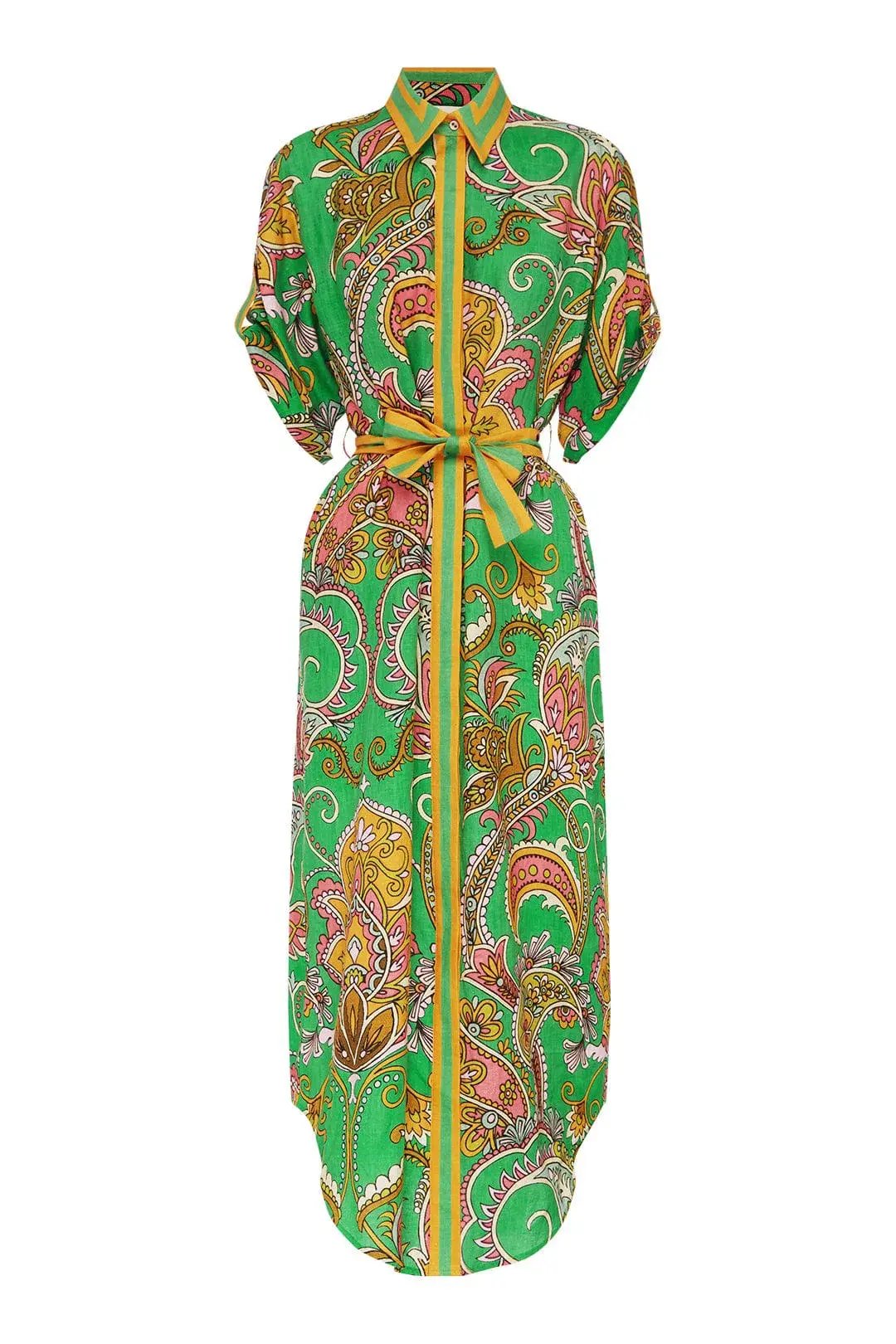 Alemais Marion Shirt Dress Green Size 14 photo 5