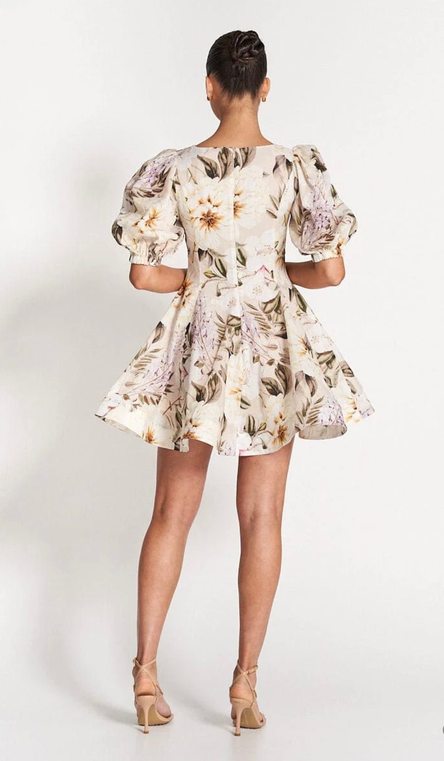 Sofia The Label Olivia Flounce Mini Dress - Flora Print photo 2