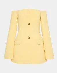 Sir The Label Sandrine Tailored Mini Dress in Limone Size 2 / 10 photo 4