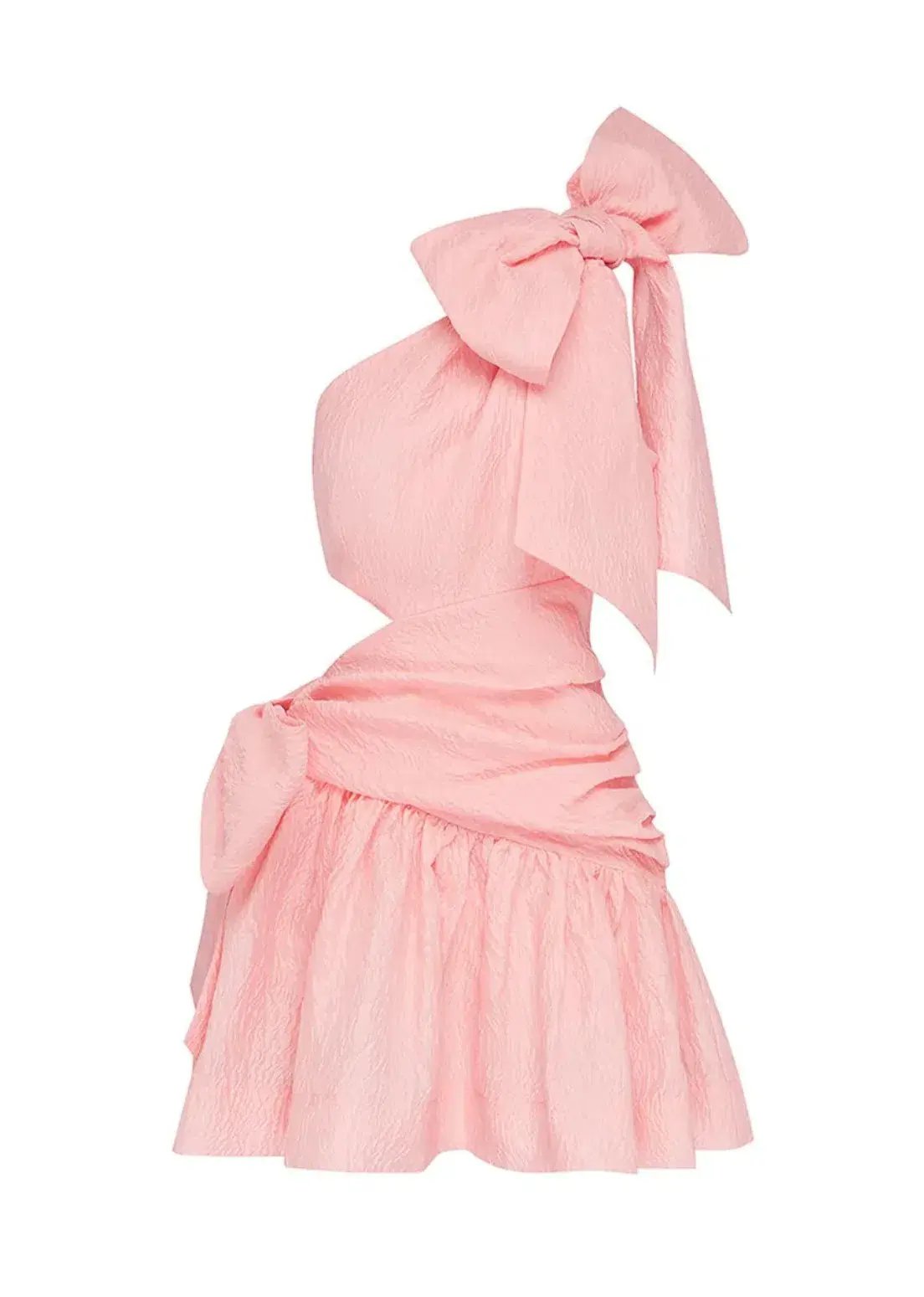Alémais Aria One Shoulder Mini Dress Pink Size 8 photo 5