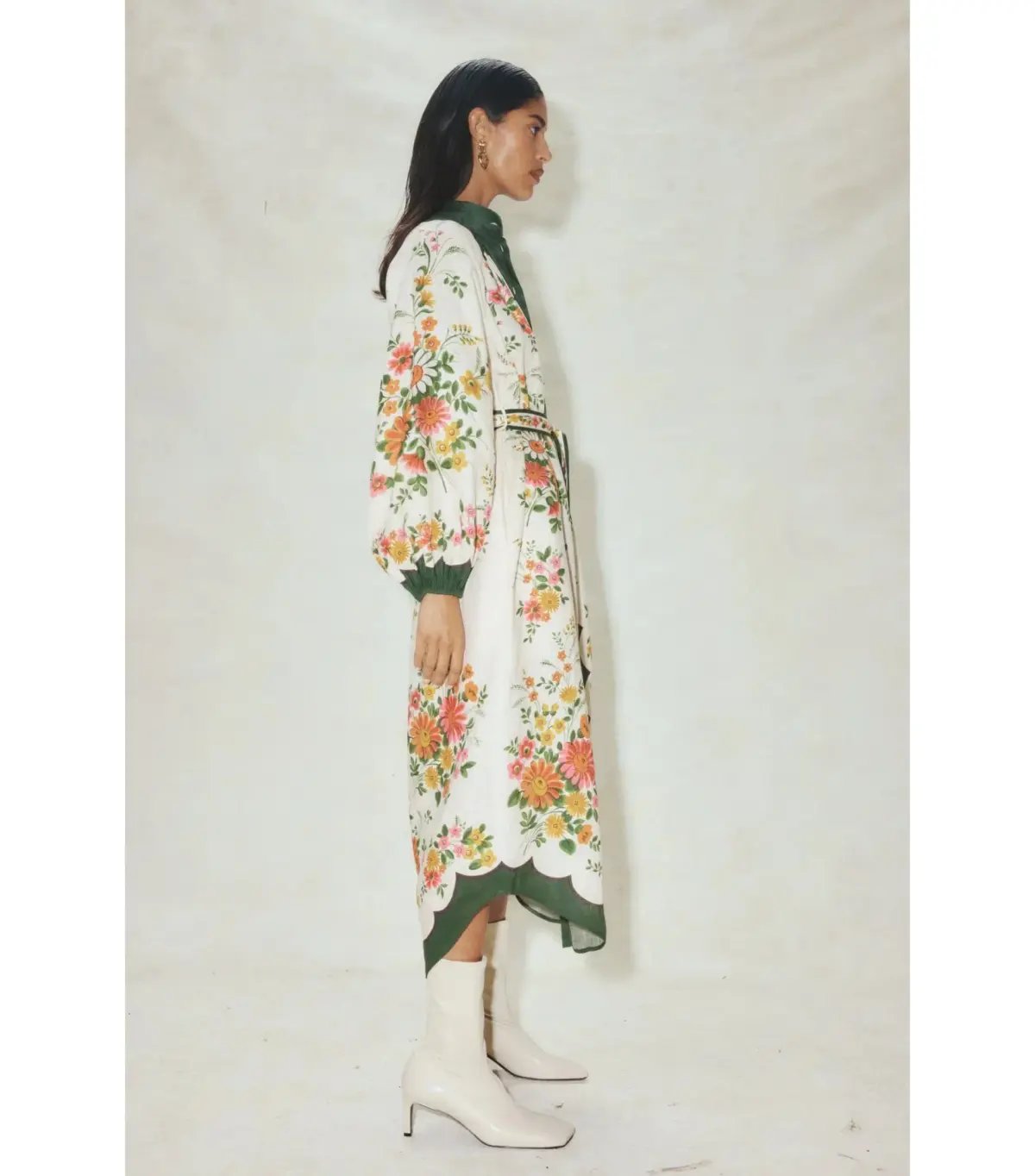 Alemais Elisabetta Midi Shirtdess Floral Size AU 14 photo 2