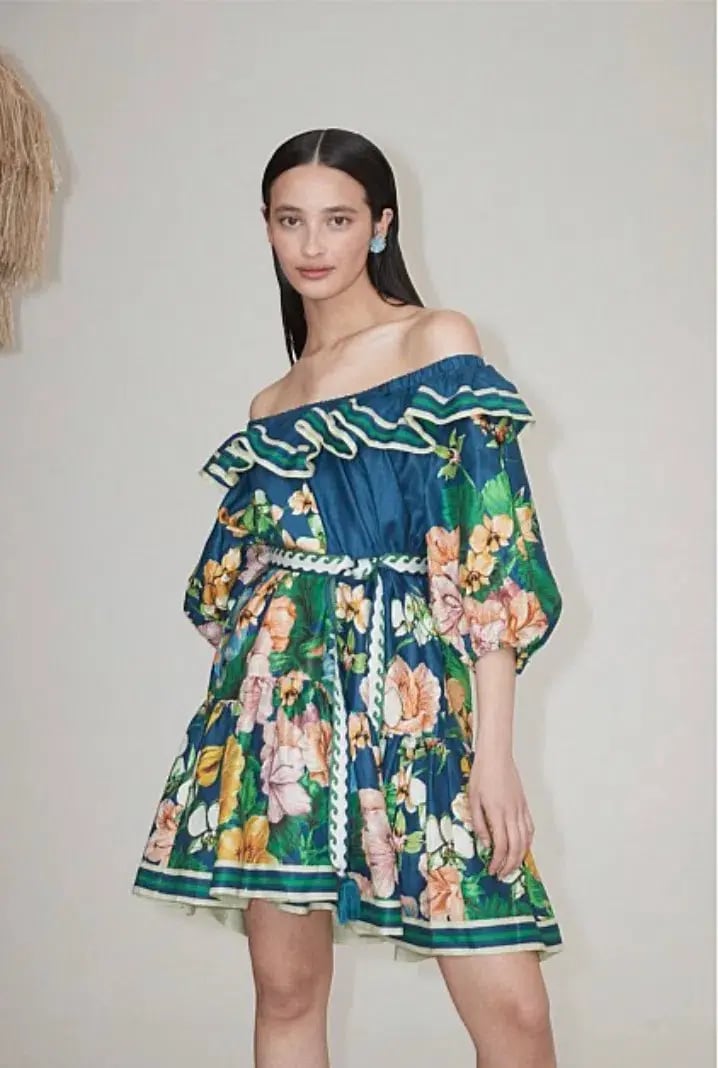 Alemais Lyla Dress Blue/Floral Size 10 photo 4