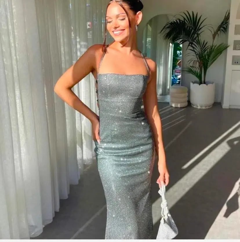 Gossip Gowns Angela Glitter Gown Size 6 photo 3