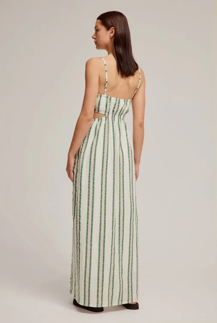Venroy Cut Out Maxi Dress Stripe Size 8 photo 3
