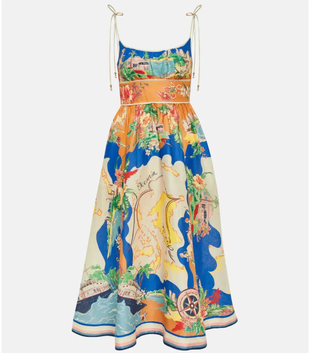 Zimmermann Alight Picnic Dress in Nautical Map Size 4 / AU 16 photo 5