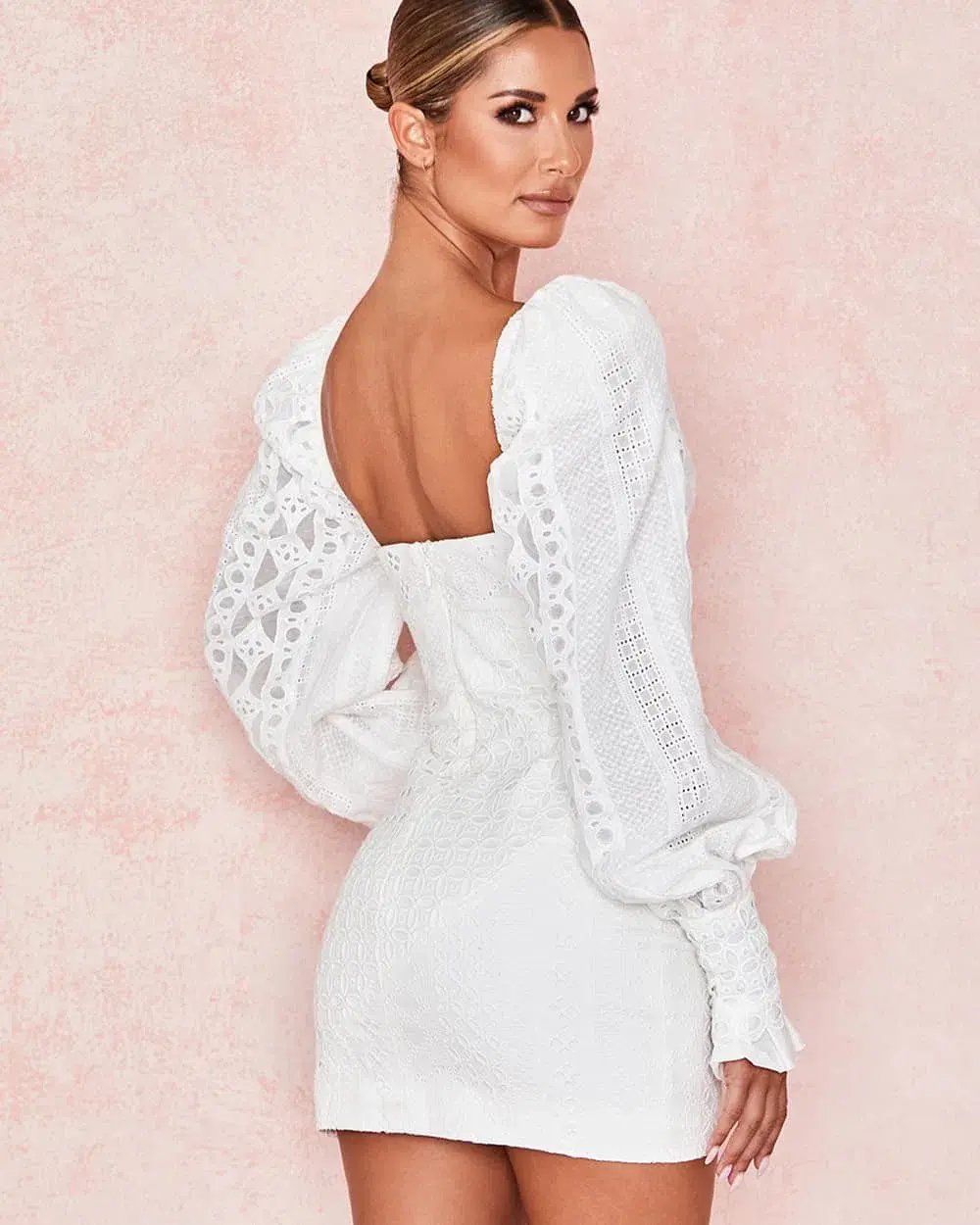 House of CB Marquis Mini Dress White Size 8 photo 3