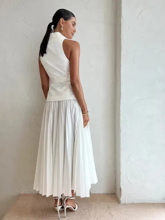 Acler Cliff Dress Ivory White Size AU 8 photo 3
