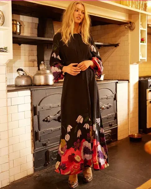 Binny  The Laden Table  Maxi Dress Print Size 14 photo 12