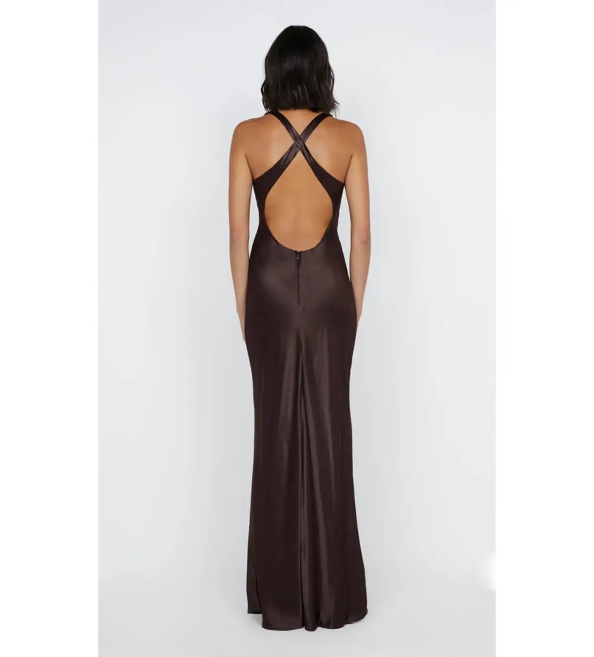 Bec & Bridge Maxina Crossover Dress Dark Chocolate Size 6 photo 2