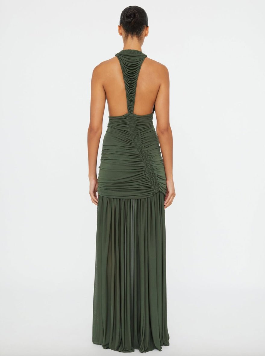 Christopher Esber Orion Gown Bottle Green photo 3
