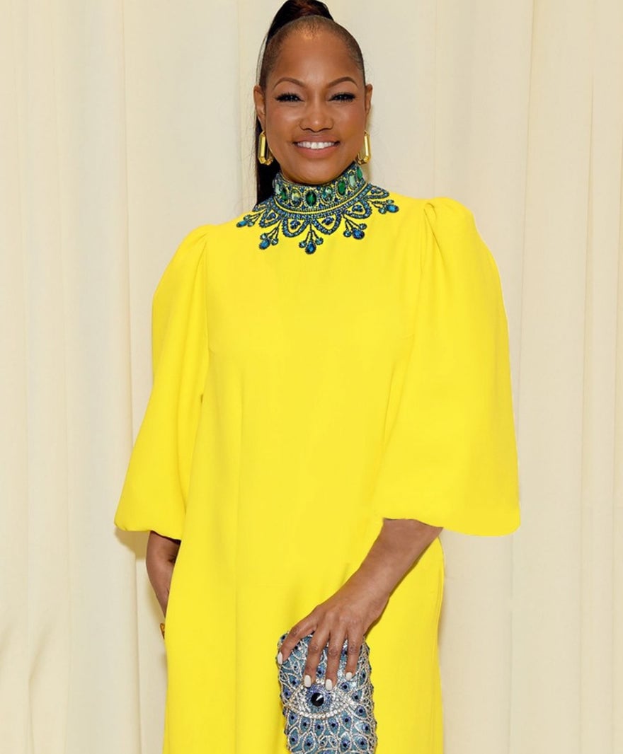 Andrew Gn Crystal Embellished Crepe Gown, Yellow photo 3