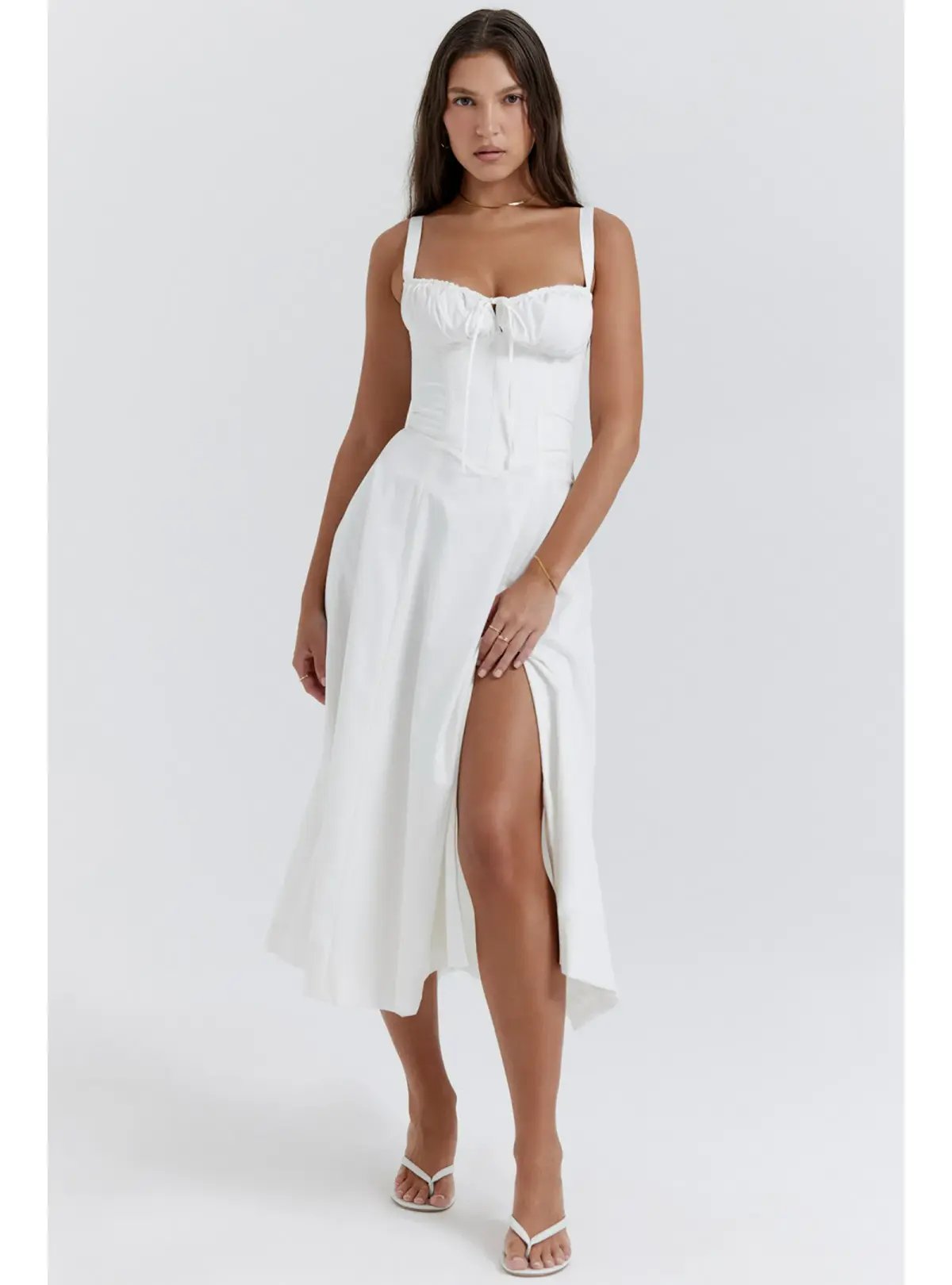 House of CB Carmen Dress White Size S / AU 8 photo 5