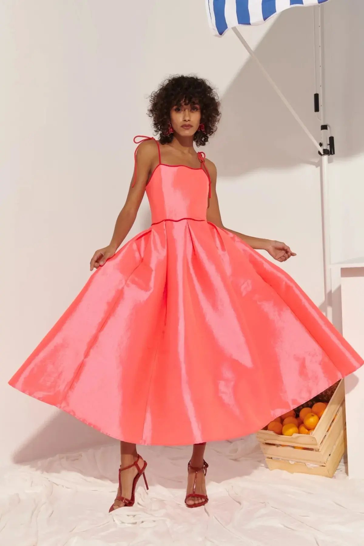 CeliaB Alma Dress Orange Size 10 photo 2