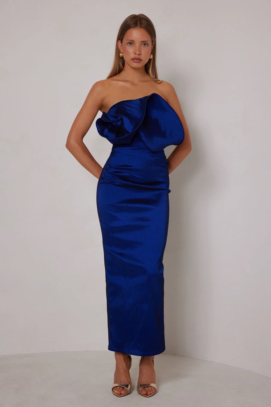 Elle Zeitoune Miles Dress - Cobalt photo 3