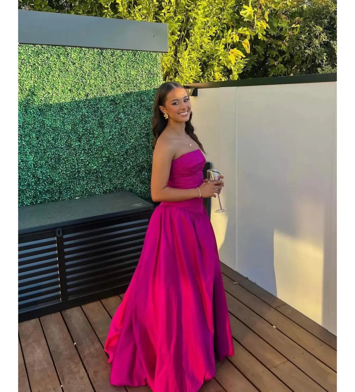 Aje Violette Bubble Hem Maxi Magenta Size AU 4 photo 2