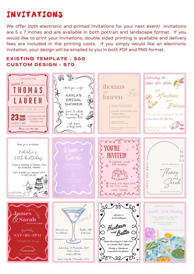 Event signs + hire items ✨ photo 10