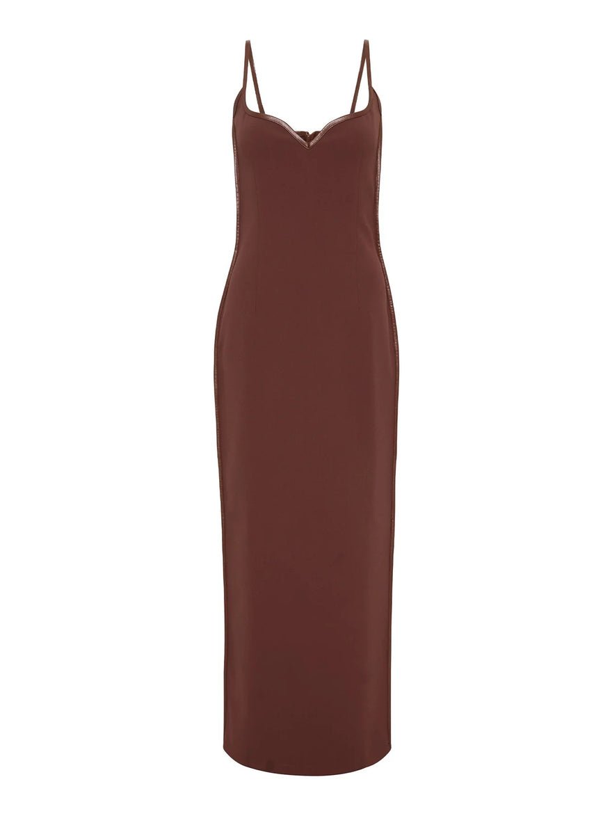 Paris Georgia Heart Dress - Cocoa photo 2