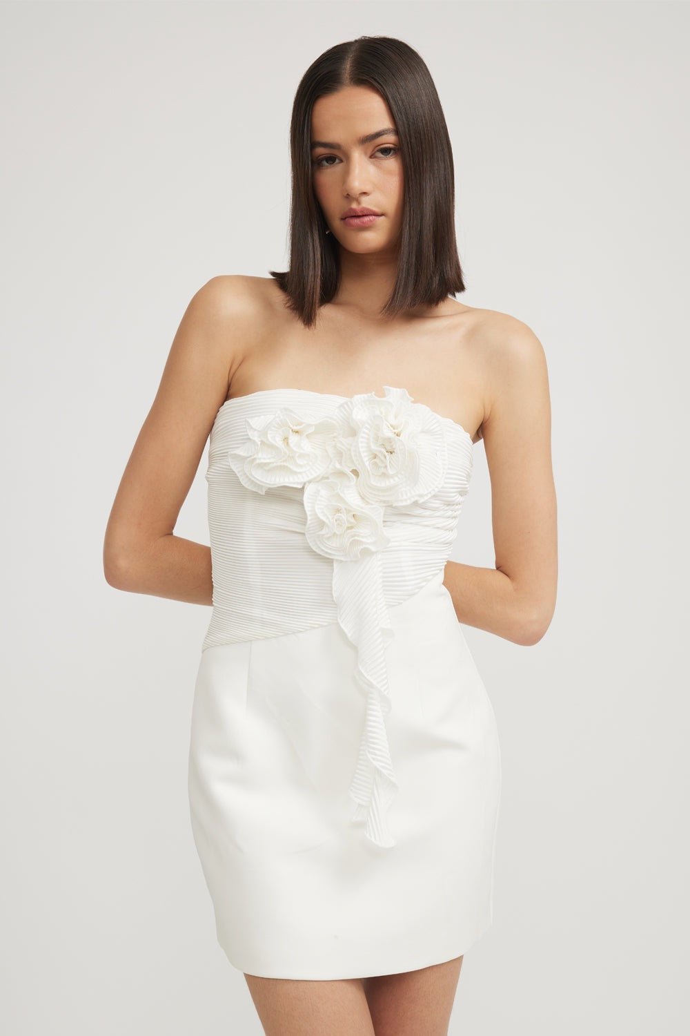 TOJHÀ LORAL DRESS - IVORY photo 3
