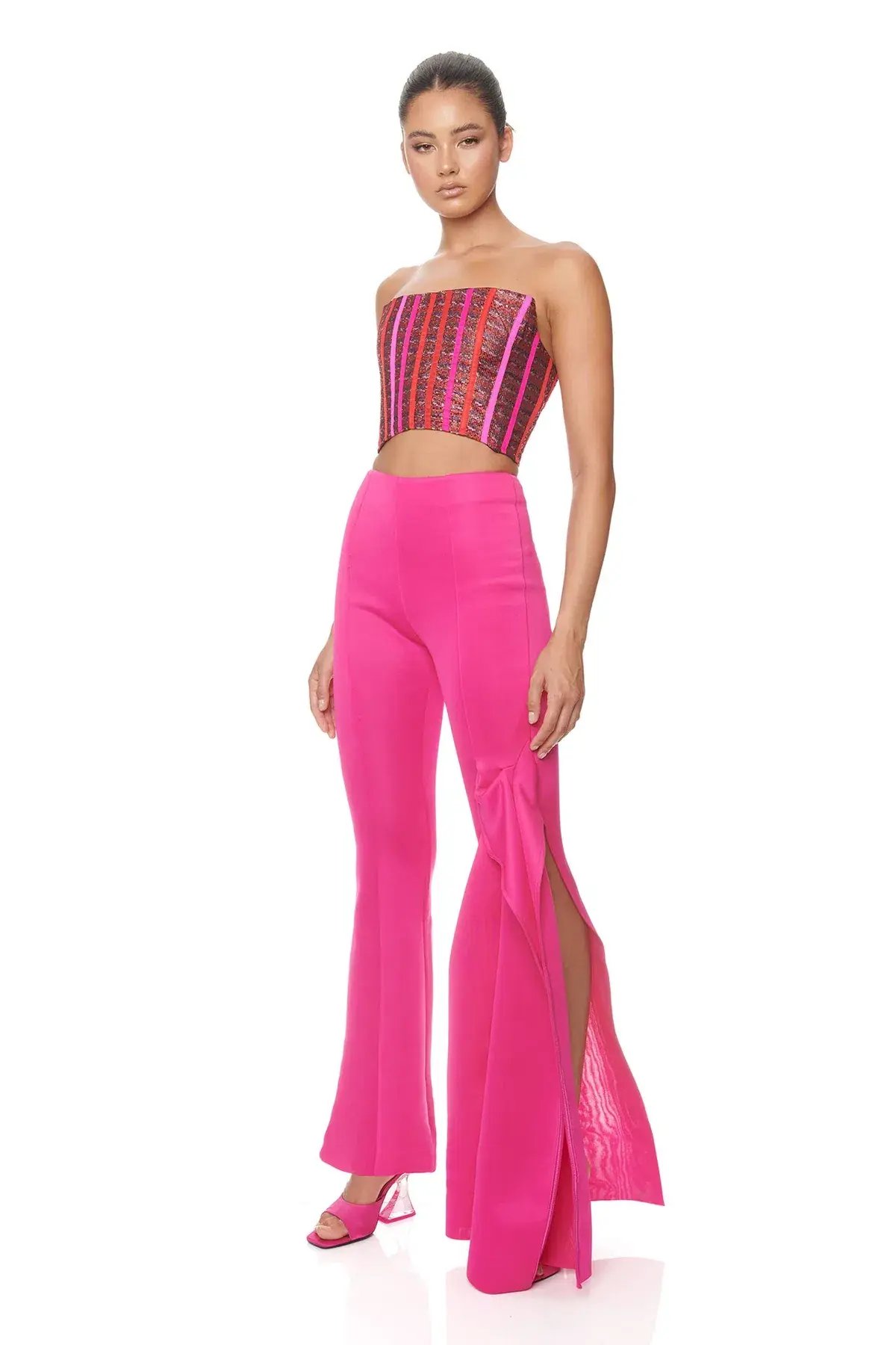 Eliya The Label Ariana Top Size M and Jessie Pants Size S Set Pink photo 3