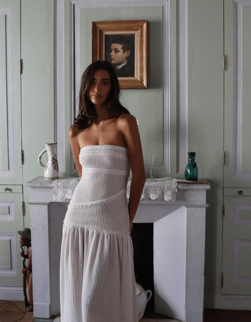 Fait Par Foutch Colette Dress in Ivory photo 2