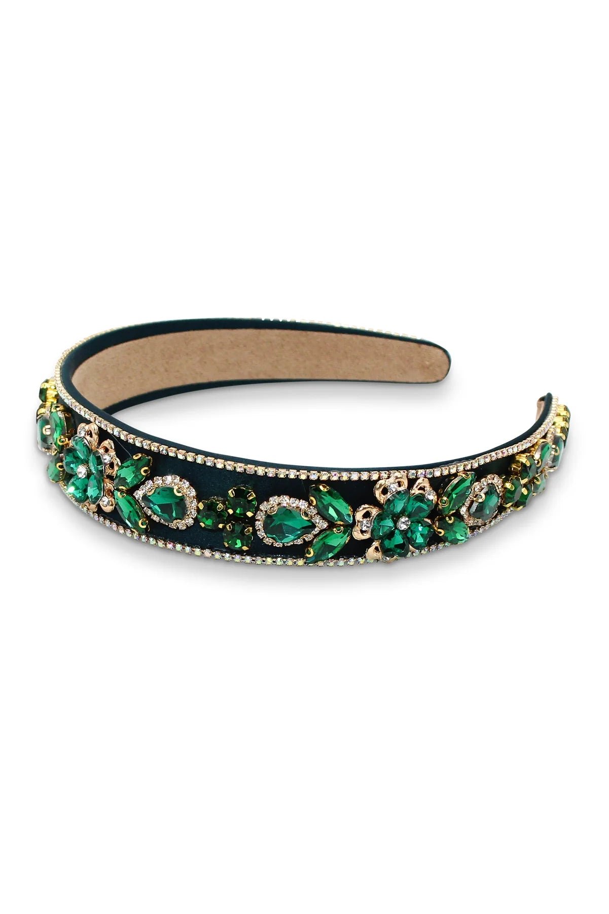 MORGAN & TAYLOR ARIADNE HEADBAND - EMERALD GREEN photo 3
