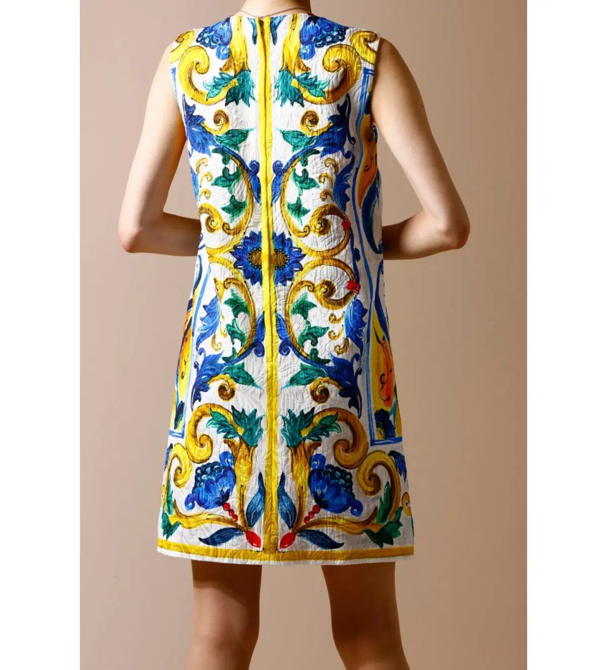 Dolce & Gabbana Majolica Print Mini Dress Multi Size AU 6 photo 3