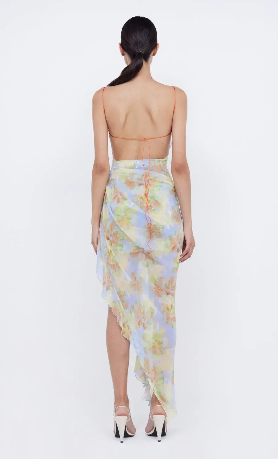 Bec & Bridge Zephy Asym Dress in Blue Blossom Size 12 photo 3