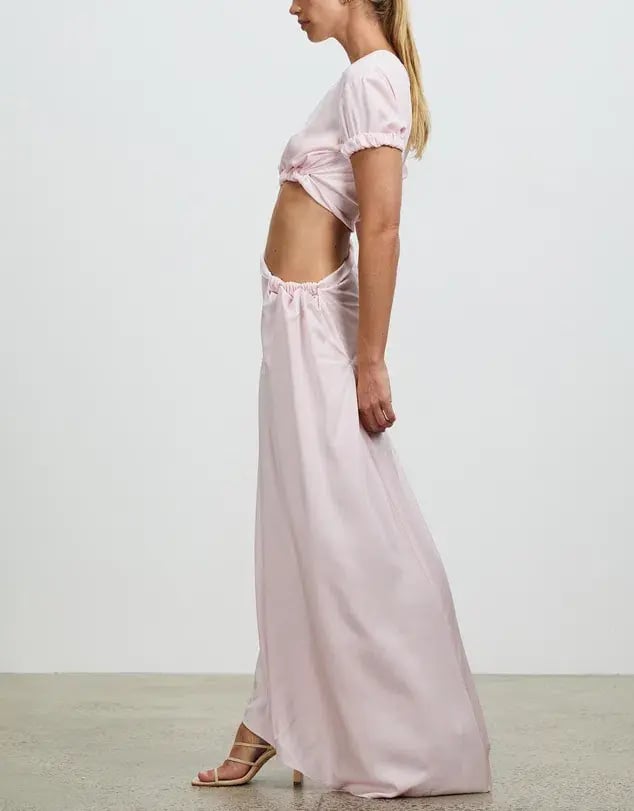 Christopher Esber Rolled Sleeve Tee Dress in Pink Size 6 / XS photo 2