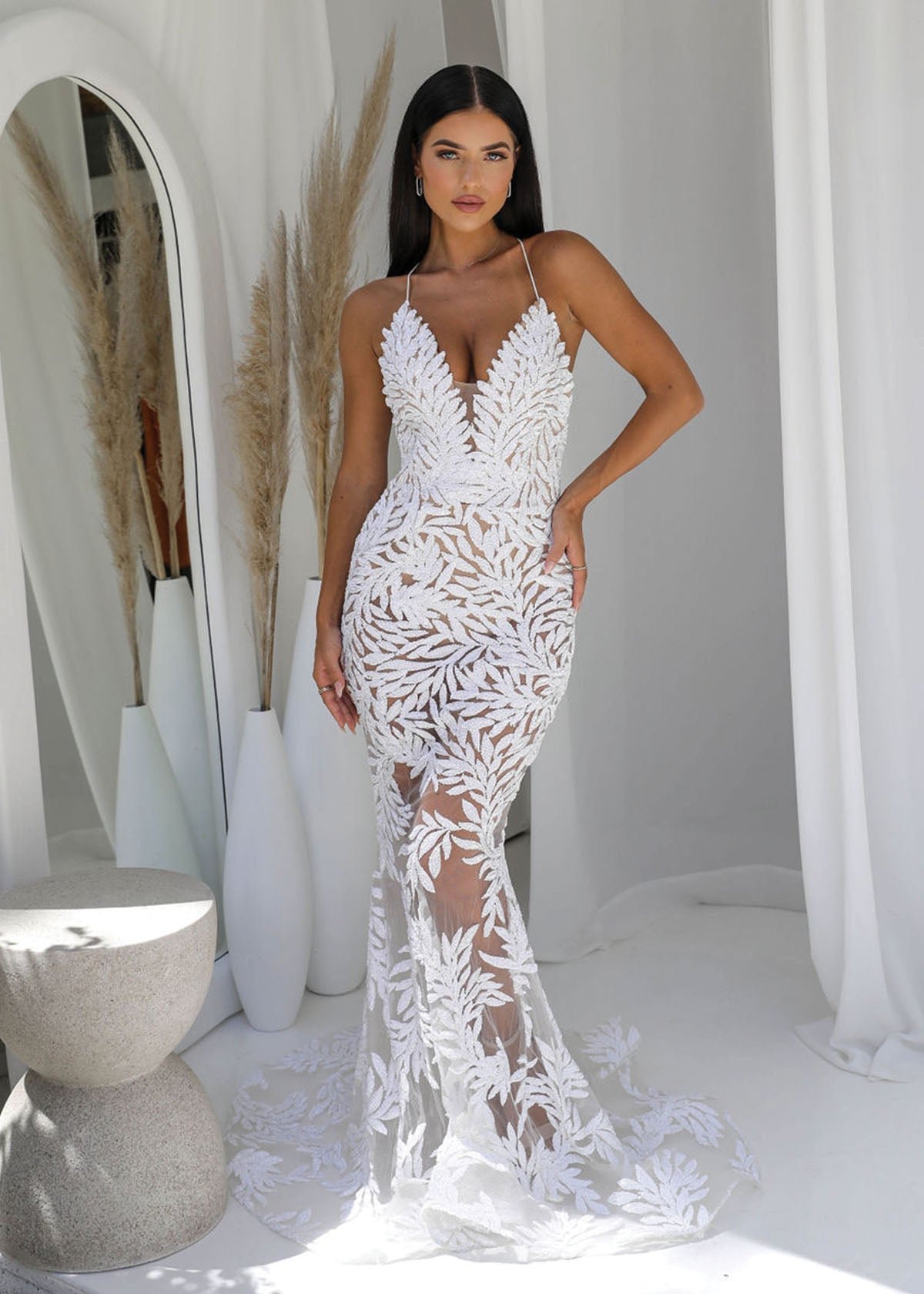 Stella Gown in White photo 2