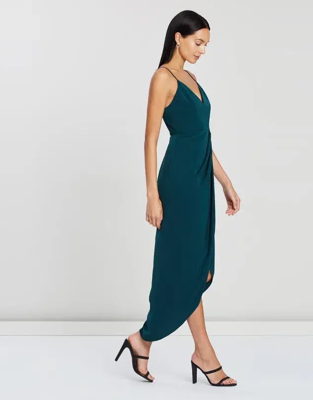 Shona Joy Core Cocktail Dress in Seaweed Green Size 6 photo 2