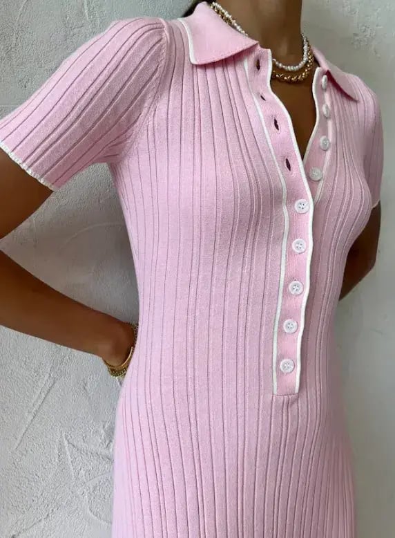 Anna Quan Penelope Midi Dress Marshmallow Pink Size 10 photo 5