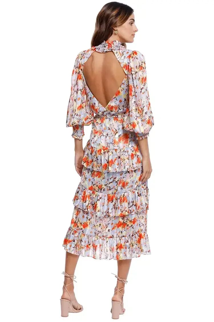 Elliatt Caseria Midi Dress Floral Size 12 photo 3