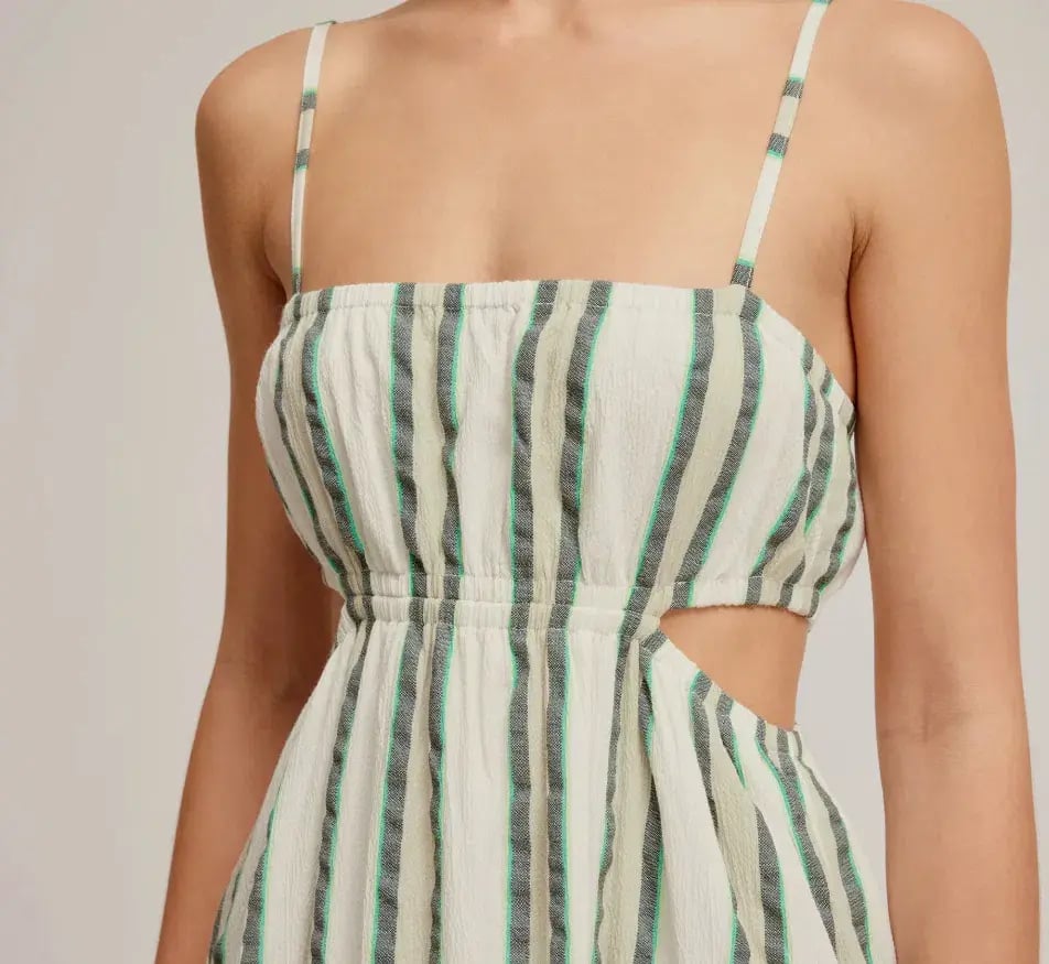 Venroy Cut Out Maxi Dress Stripe Size 8 photo 4