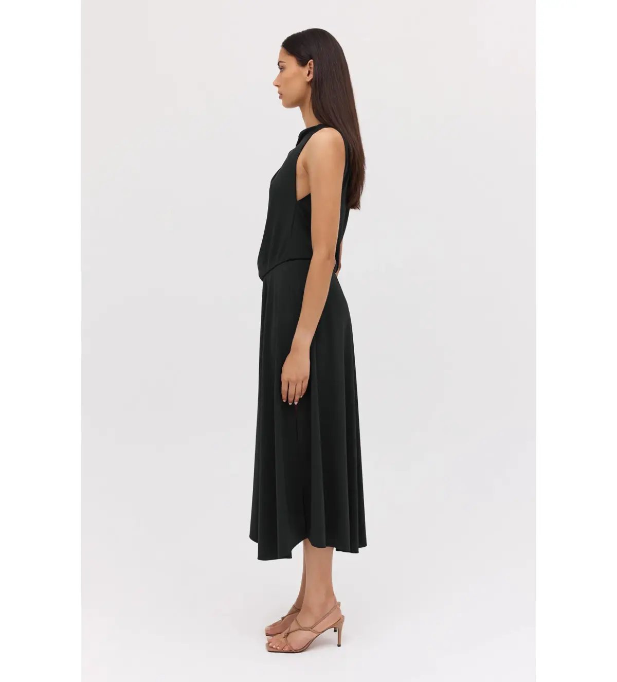 Bianca Spender Jersey Mandala Dress in Black Size S / AU 8 photo 3