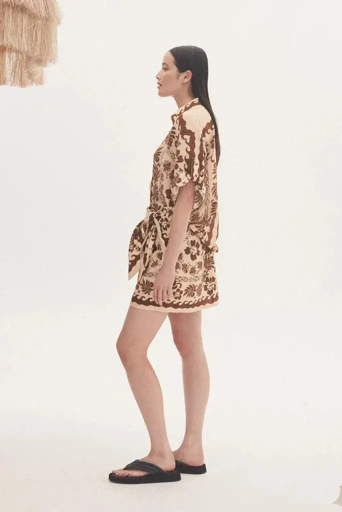 Alemais Tropics Shirt and Sarong Skirt Set Print Size 10/12 photo 2