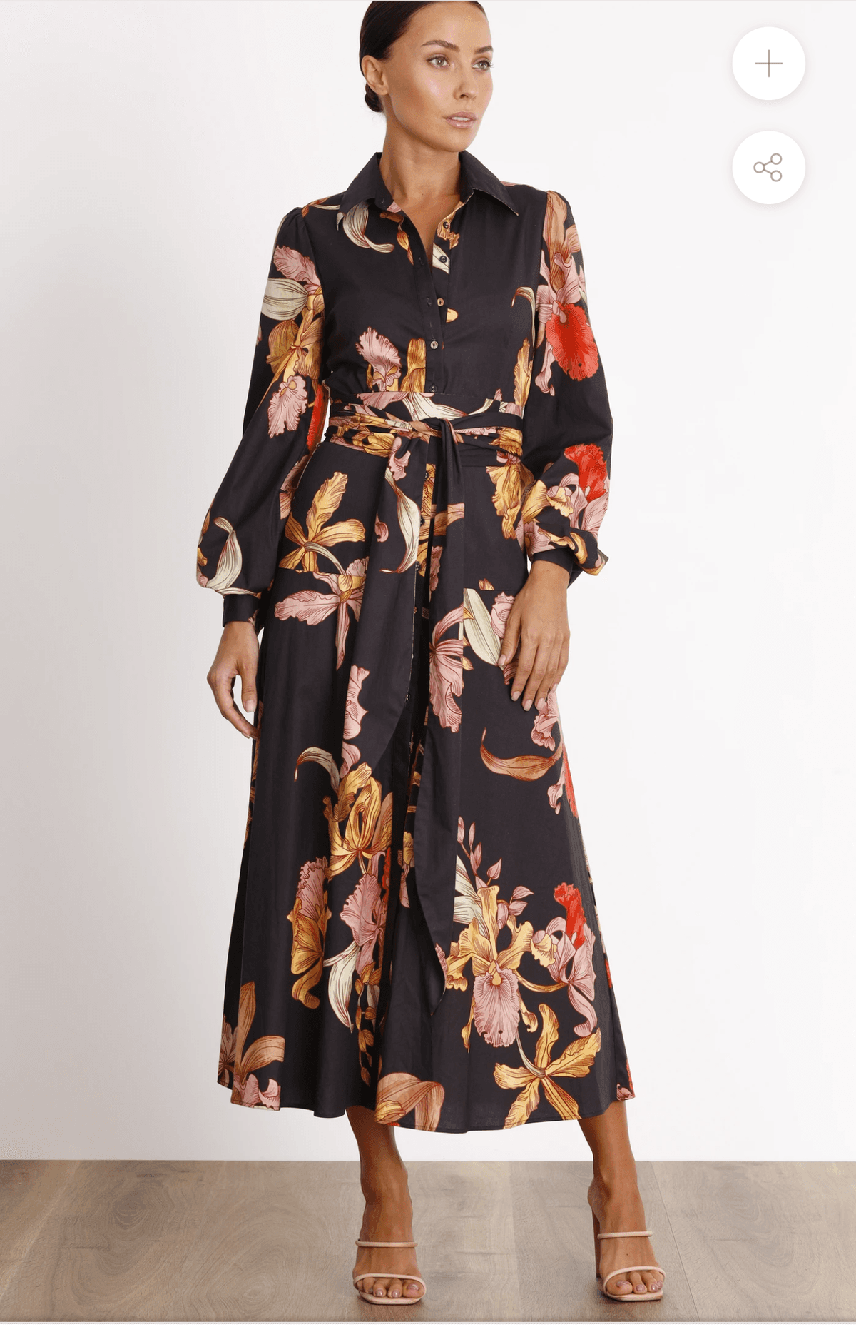 Pasduchas Calyx Shirt Midi Floral Size 8 photo 2