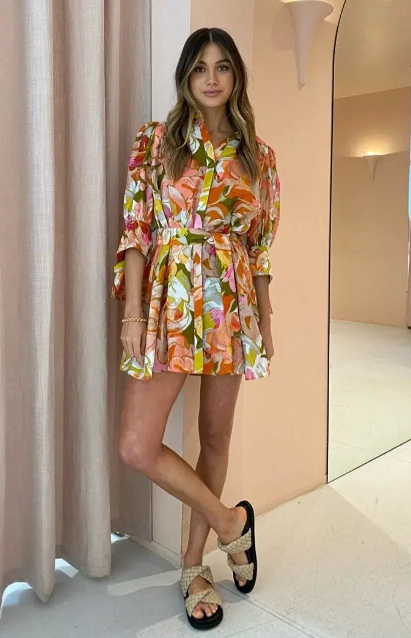 Acler Hendrix Dress Print Size 6 photo 3