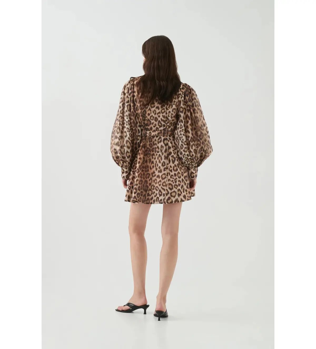 Aje Colette Mini Dress Leopard Size 10 photo 4