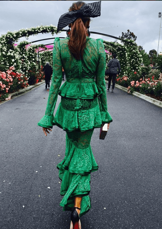 Nicola Finetti Maia Green Dress size 8 photo 4