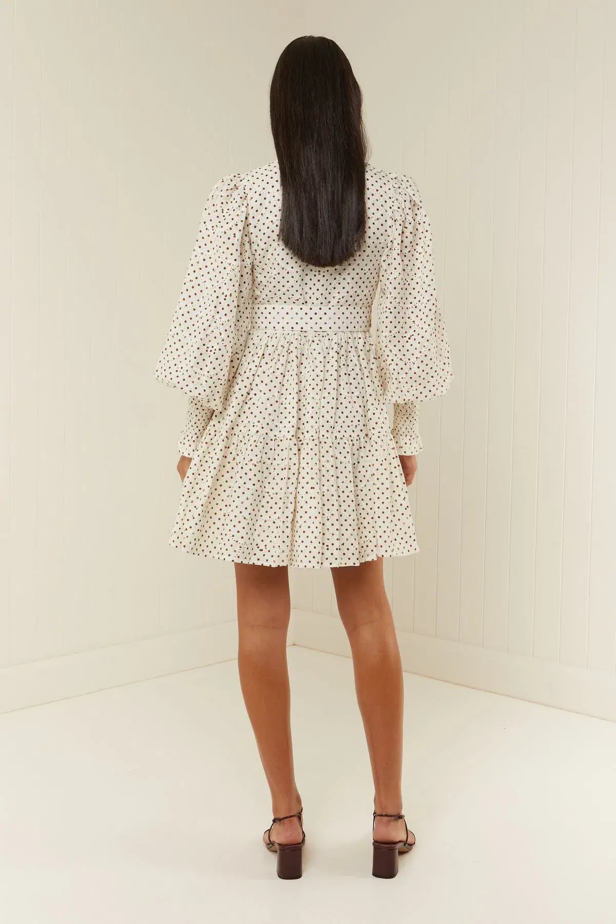 Palm Noosa Alto Mini Dress in Polka Dot Print Size 14 photo 3