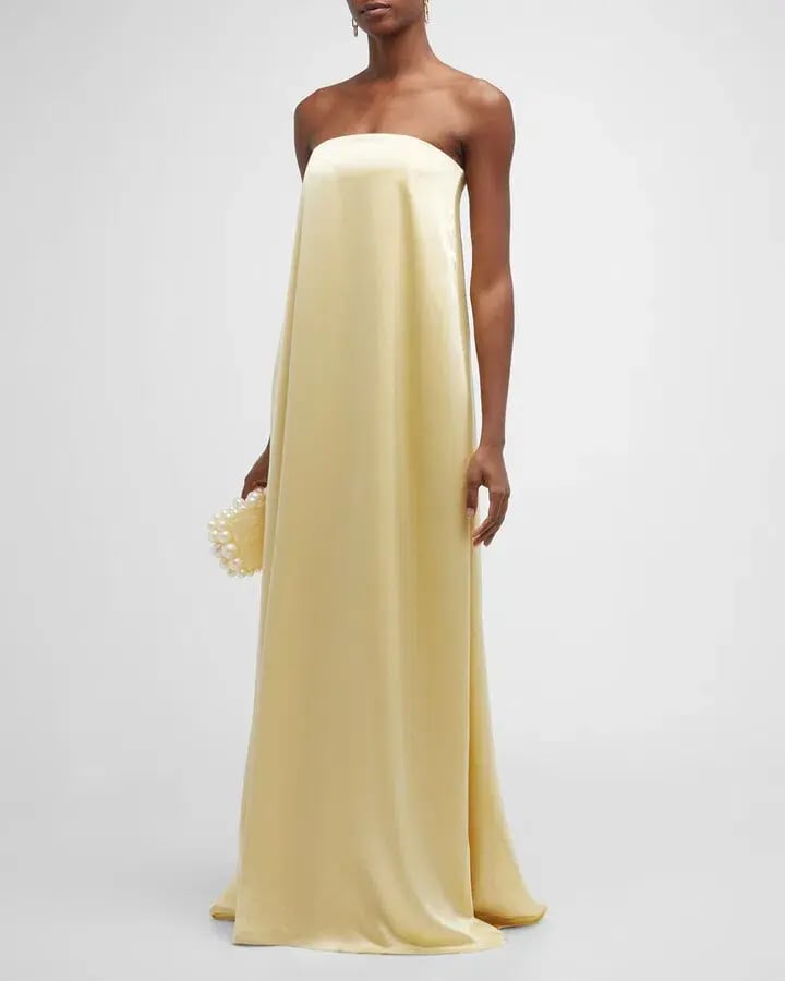 Anna Quan Delfina Maxi Dress Champagne Yellow Size 14 photo 3