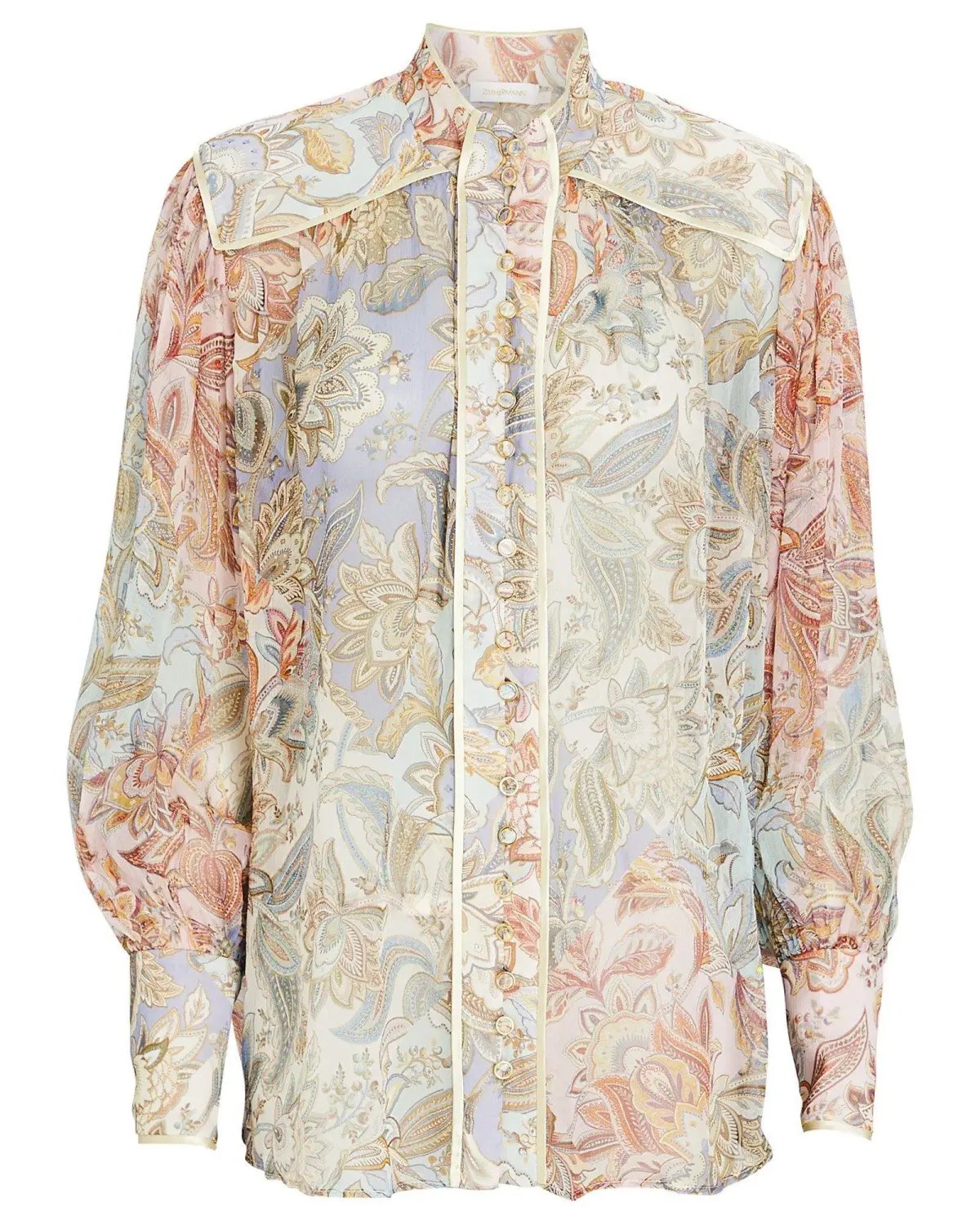 Zimmermann Lucky Bound Blouse Floral Size 8 photo 5