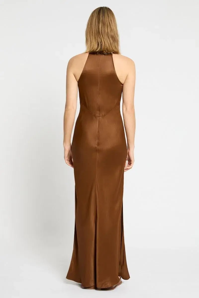 Sass and Bide Occasional Mix Dress Brown Size AU 6 photo 4