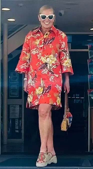 Zimmerman Matchmaker Tunic Dress in Red Tropical Floral Size 0 /AU 8 photo 3