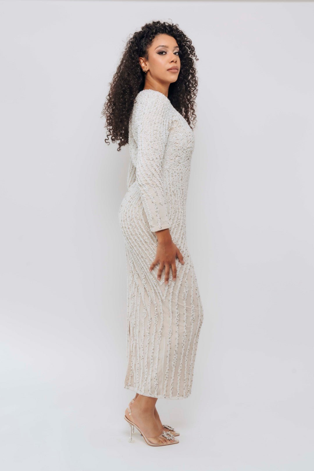 MONA PEARL MIDI BY MY SECRET WARDROBE WHITE photo 2