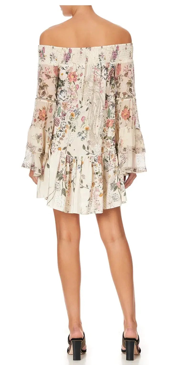 Camilla Phoenix Flower Off Shoulder Dress Print Size XS photo 2