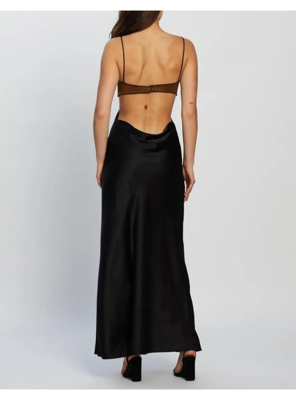 Bec & Bridge Agatha Cut Out Midi Dress Black/Copper Size AU 6 photo 2